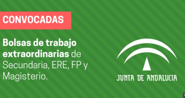 Abiertas 69 bolsas extraordinarias Secundaria y FP Andalucía