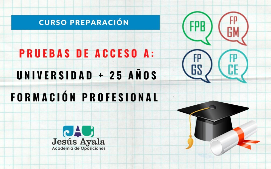 Curso intensivo pruebas de Acceso Universidad y Formación Profesional