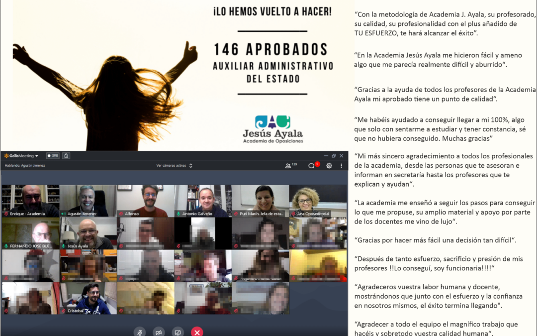 Así fue la reunión de aprobados de Auxiliar Administrativo del Estado