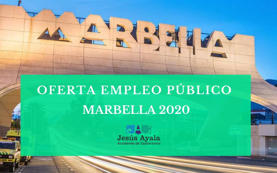 Publicada la Oferta Empleo Público Marbella
