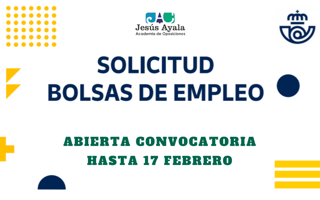 Abierta bolsa de sustituciones para Correos