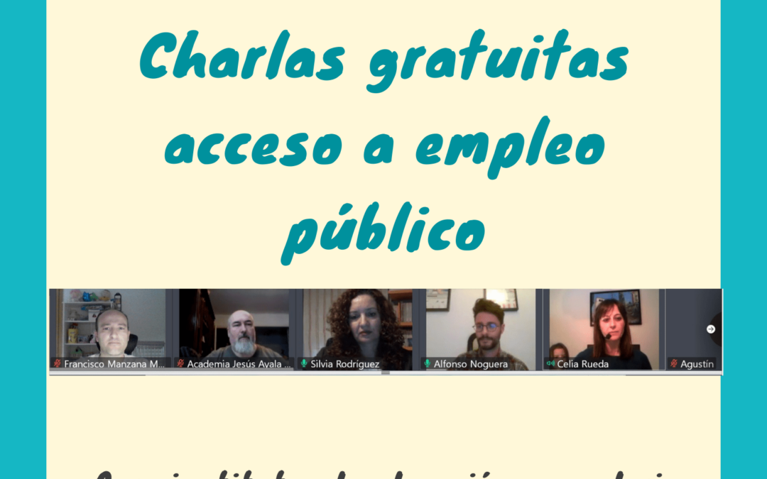 Charlas gratuitas acceso empleo público para Institutos Educación Secundaria