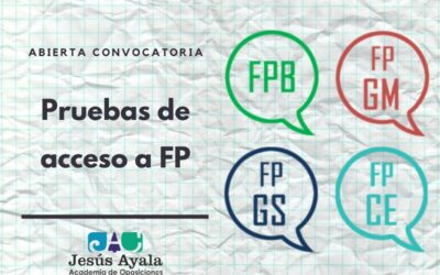 Fechas y horarios de celebración de las Pruebas de Acceso a ciclos formativos