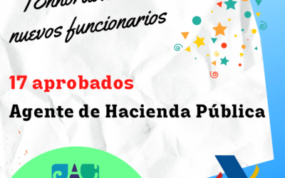 ¡17 Aprobados/as de Agentes de Hacienda Pública. OEP 2020!