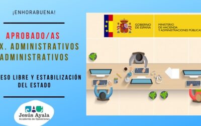 Aprobados exámenes Auxiliar y Administrativo Estado OEP 2020
