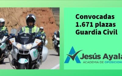 Convocadas 1.671 plazas de la Guardia Civil