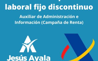 Convocadas 900 Plazas de Personal Laboral Fijo discontinuo de la AET en la categoría profesional de Auxiliar de Administración e Información (Campaña de Renta)