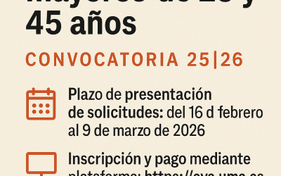 Guía para las Pruebas de Acceso a la Universidad para Mayores de 25 y 45 Años – Convocatoria 2025/2026