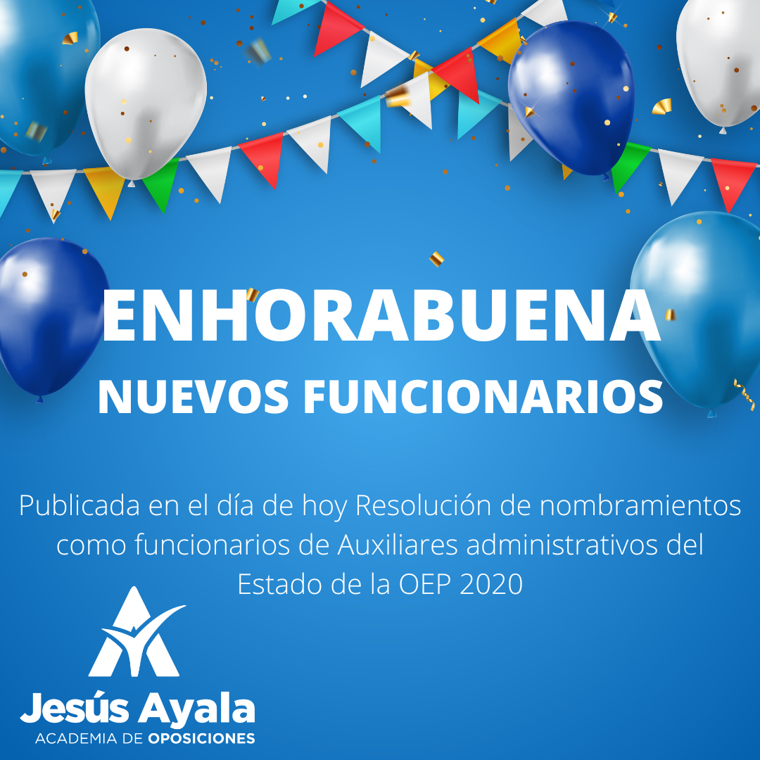 nombramientos auxiliares estado 2020