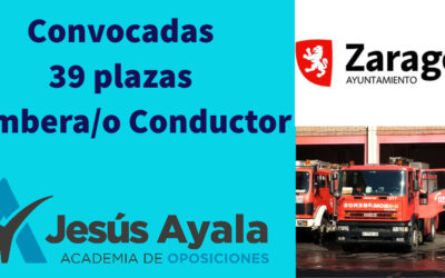 Convocadas 39 plazas de Bombera/o Conductor en Zaragoza
