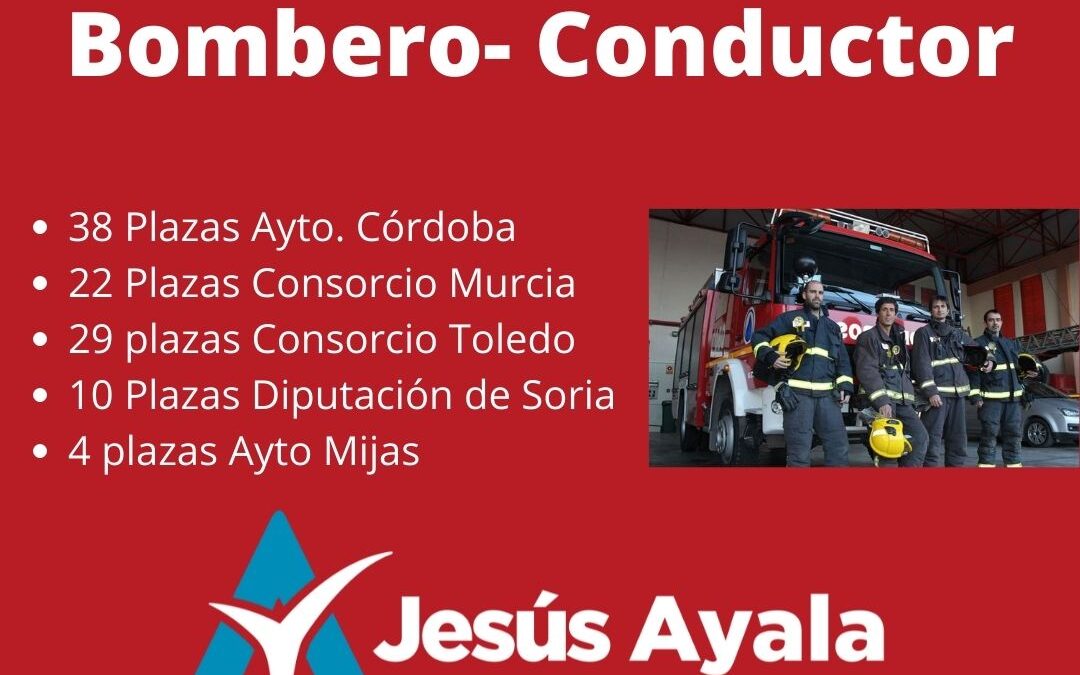 Convocadas 103 Plazas de Bombero- Conductor