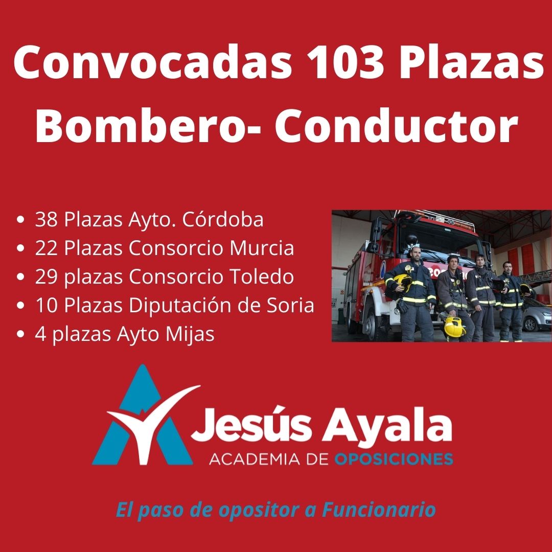Convocadas 103 Plazas de Bombero- Conductor (1)