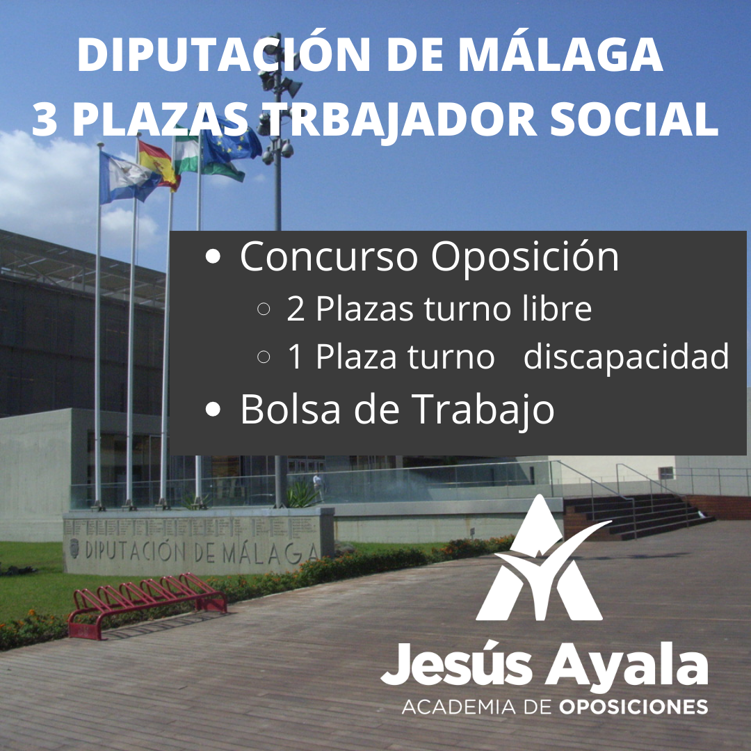 DIPUTACIÓN DE MÁLAGA 22 PLAZAS AUXILIAR ADMINISTRATIVO