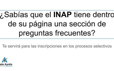 INAP- PREGUNTAS FRECUENTES