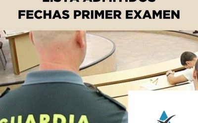 GUARDIA CIVIL: Publicada la Lista Provisional de Admitidos y Fecha del primer Examen