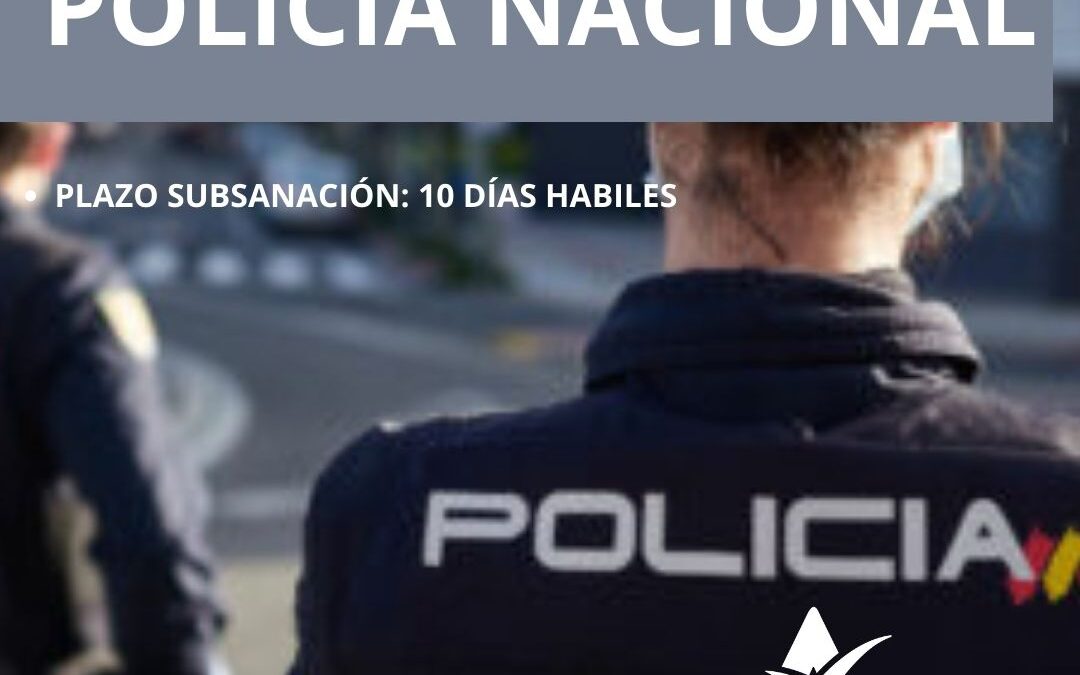 Publicada la lista de Admitidos a la Policía Nacional