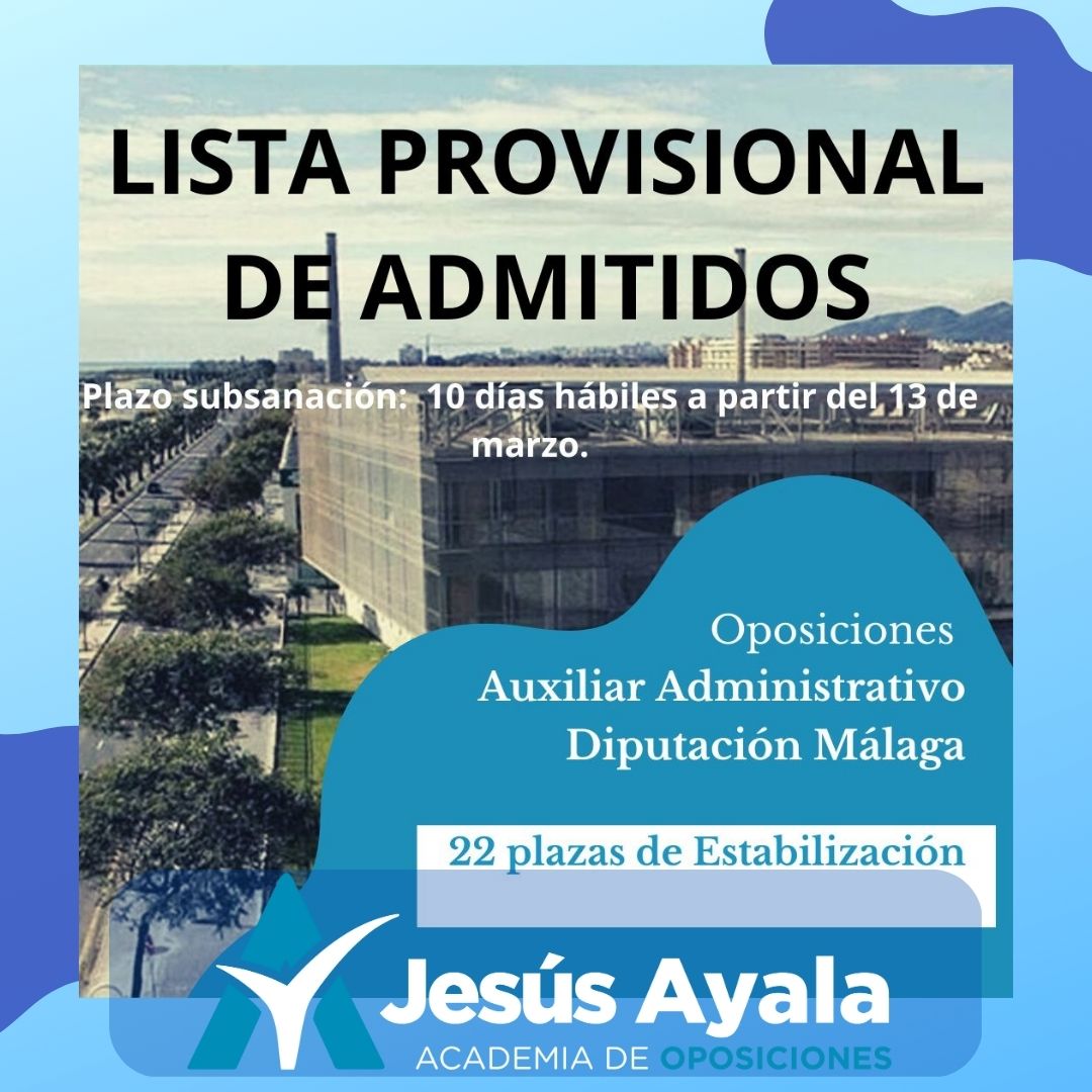 Lista admitidos Diputacion