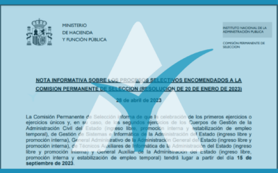 IMPORTANTE-NOTA DEL INAP SOBRE FECHAS DE EXAMEN