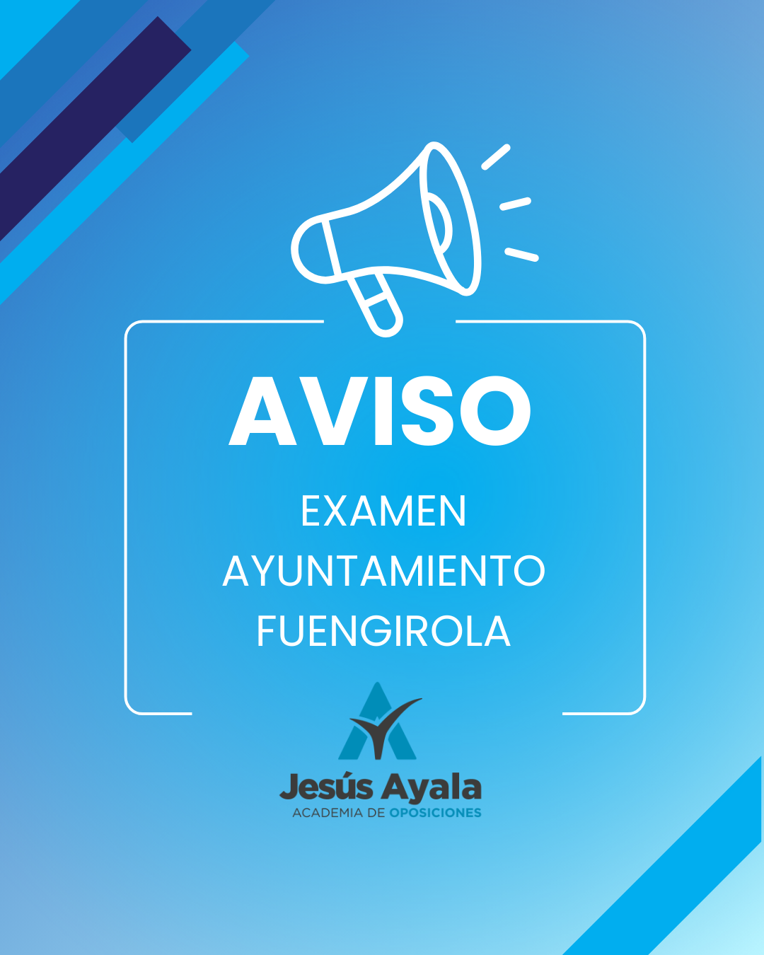 Post de Instagram Comunicado Profesional Azul