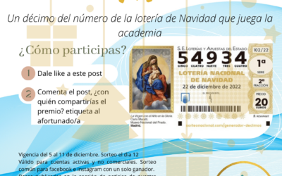 ¡Sorteo de Navidad en academia Jesús Ayala! ¡Consigue tu décimo!