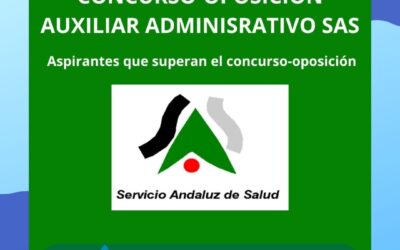 Listas Provisionales del Concurso Oposición de las pruebas selectivas (acceso libre) de Auxiliar Administrativo/a del SAS